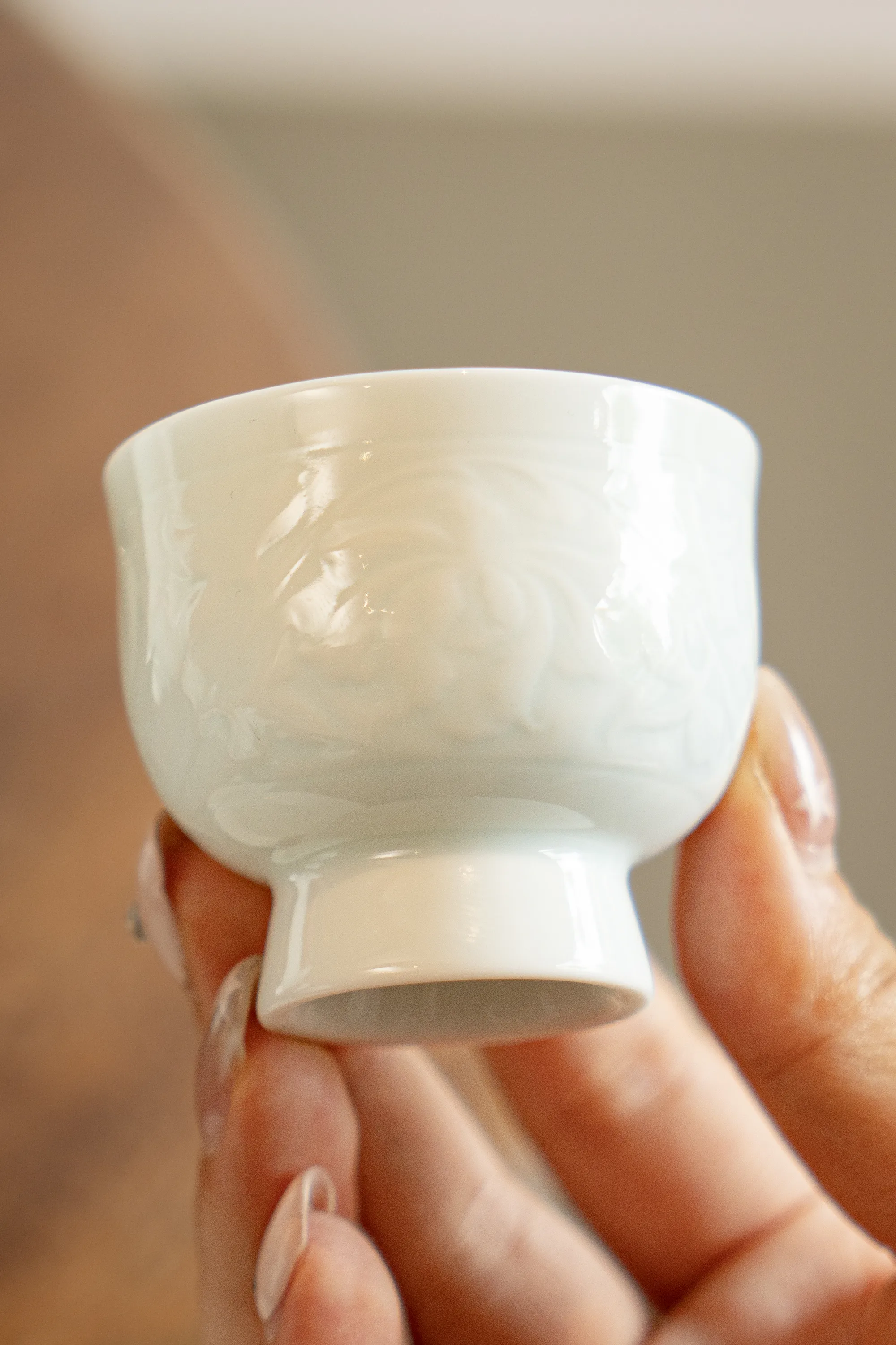 白瓷浮雕茶器系列 · 产品细节