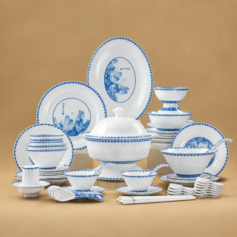 千里江山餐具